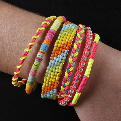 Several Bracelets in One – assembled in Fold-Over End Caps