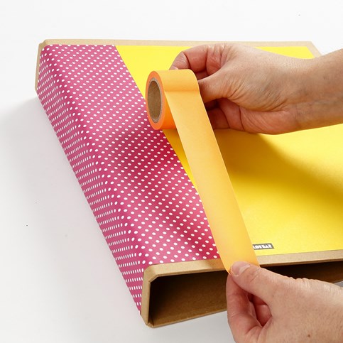 A Ring Binder Scrapbook with Color Bar Card Pages