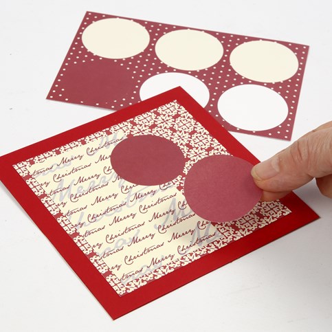 A Christmas Card with Cabochons and Vivi Gade Design Paper