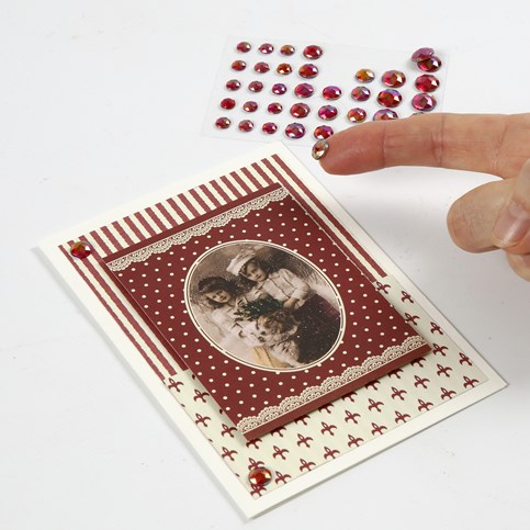 A Christmas Card with a Design from the Vivi Gade Design Paper