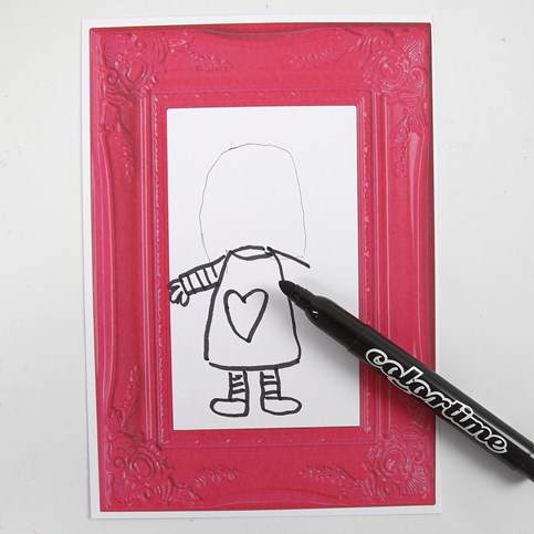 A Portrait in a "Look Alike" Card Frame