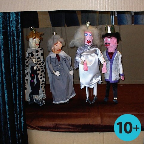 Marionette Puppets made from Strips of Wood and Gauze Bandage