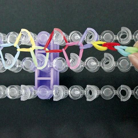 Colorful Bracelets made from Rubber Bands