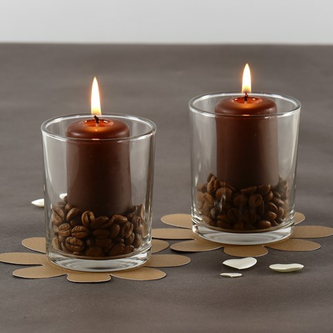 Table Decorations in brown Colors