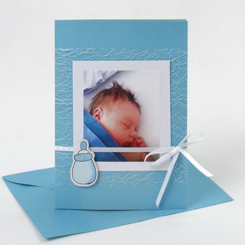 A turquoise Invitation for a Christening