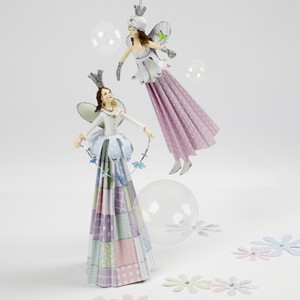 Fairies with paper dresses