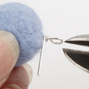 Trendy wool ball jewellery