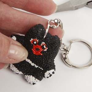 Funny key rings from Foam clay