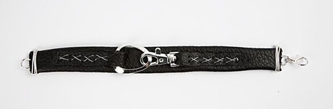 Raw leather bracelet