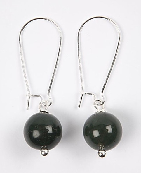 Earrings with Indian Agate Beads