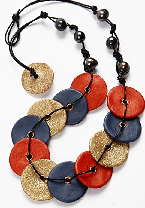 An Elegant Necklace made from Jewellery Clay