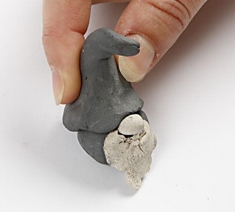 Grey Pixies made from Self-hardening Clay