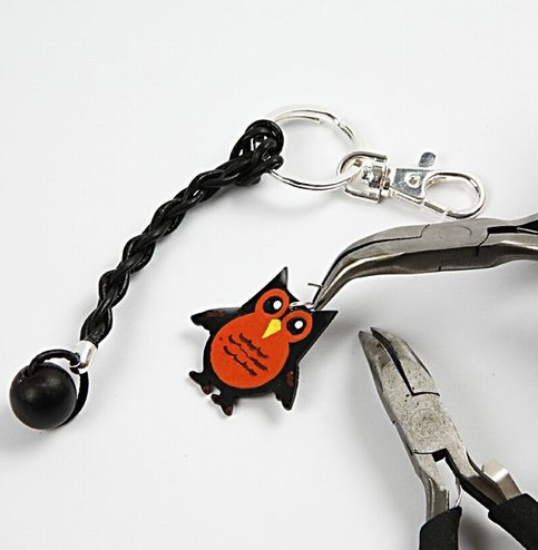 A Keyring with a Leather Cord