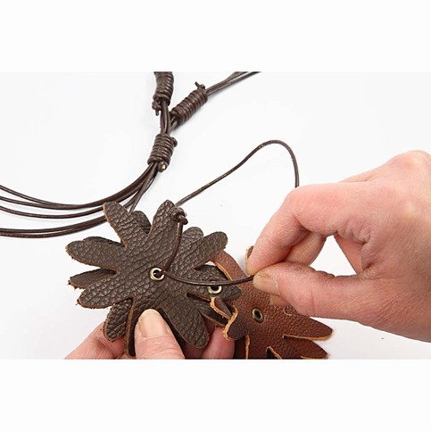 Real leather jewellery