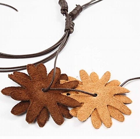 Real leather jewellery