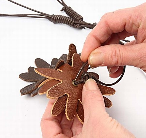 Real leather jewellery