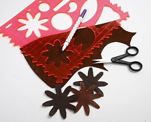 Real leather jewellery