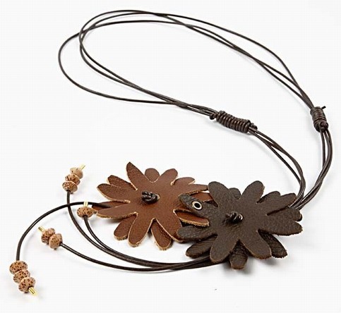 Real leather jewellery