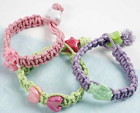 Macram  Pastel Bracelets