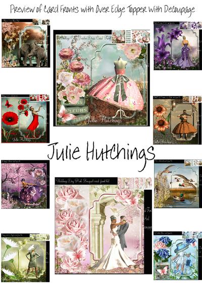 Tutorial for my card fronts with topper and decoupage Image-2