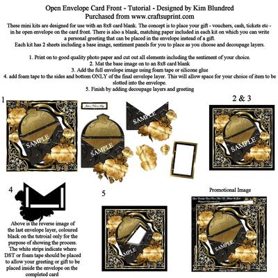 Open Envelope Card Front Mini Kits Tutorial Image