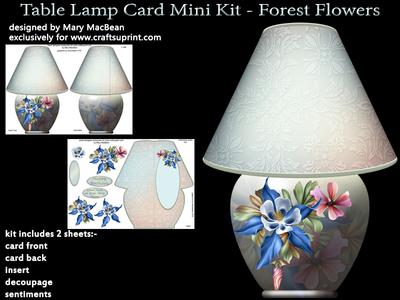 Table Lamp Shaped Cards Image-3