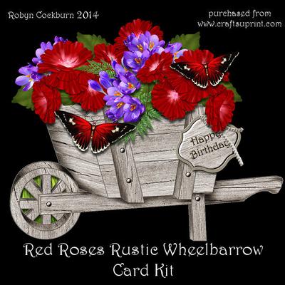 Rustic Wheelbarrow Shaped Card Tutorial Image-2