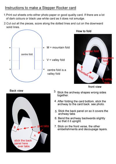 Stepper rocker cards with verses Image