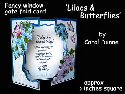 Fancy Window Gatefold Cards Image