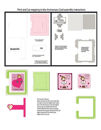 Anniversary T-Slider Card - CUP735248_2228 | Craftsuprint