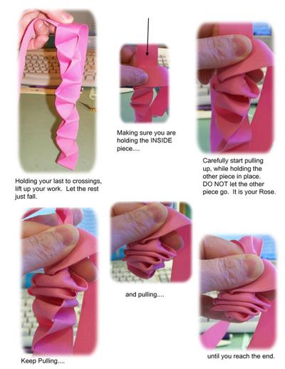 Folded Ribbon Roses Image-3