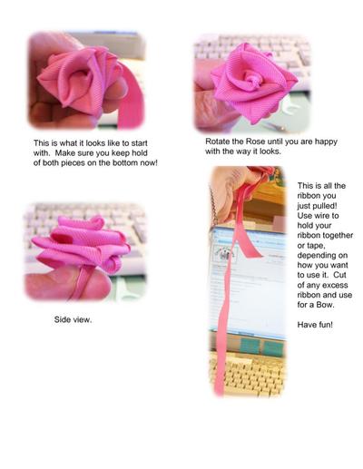 Folded Ribbon Roses Image-4