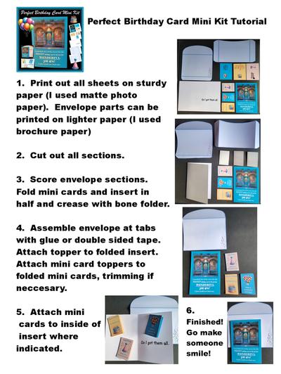 Perfect Birthday Card Mini Kit Tutorial Image