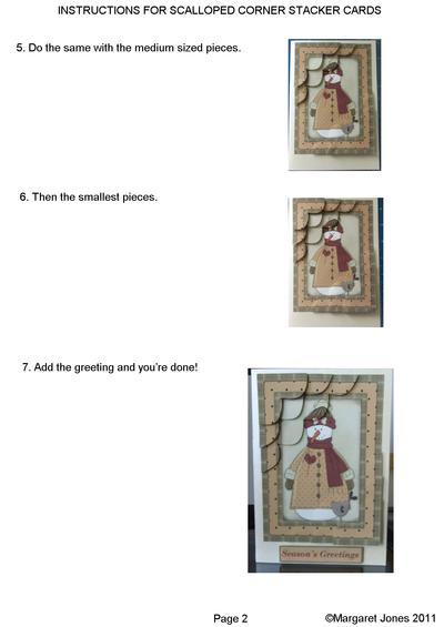 Instructions for Country Christmas Corner Stacker Cards Image-2