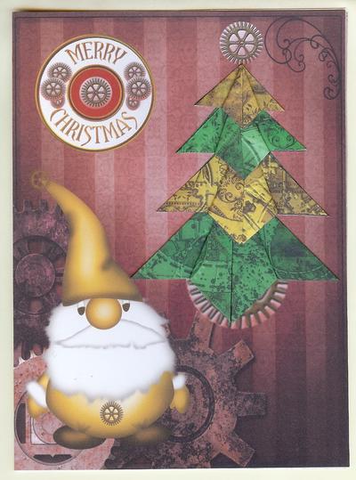 Origami Christmas Tree Card Tutorial Image-6