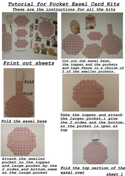 Pocket easel card kit instructions Image