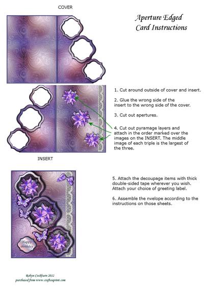 Aperture Edged Card Instructions Image