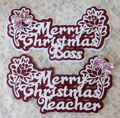 Christmas Layered Floral Greetings Toppers Image-5