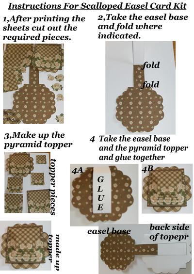 Scalloped topper easel card kit Image