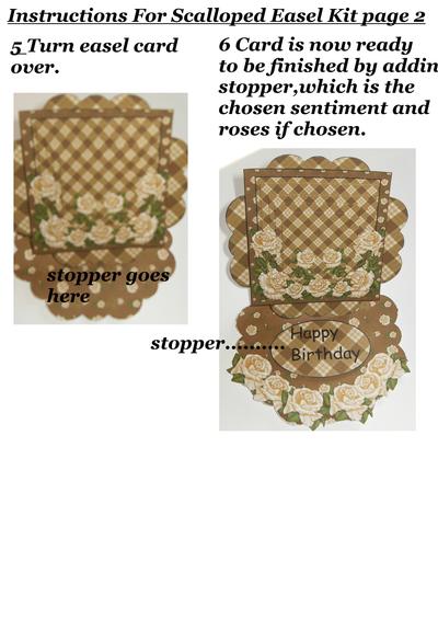 Scalloped topper easel card kit Image-2