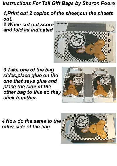 Instructions for tall gift bags Image