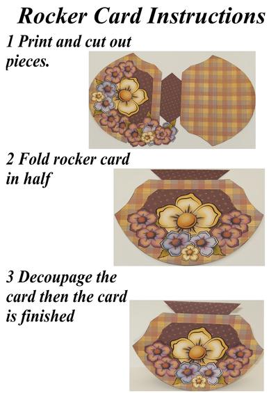 Rocker card sheet instructions Image