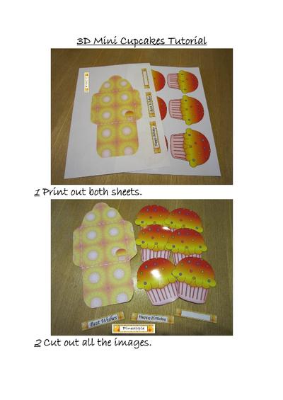 Mini Cupcakes - Tutorial PDF-6