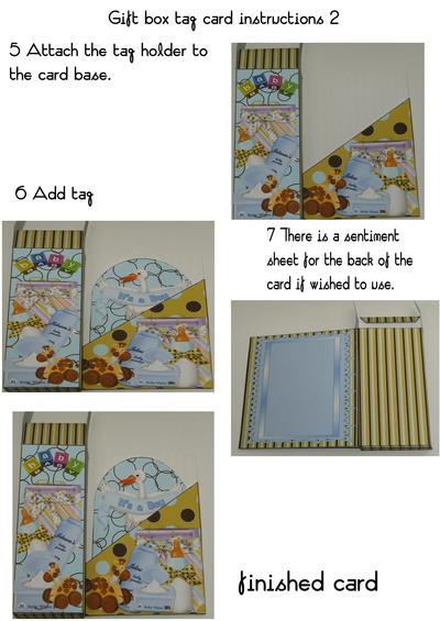 Gift box tag card mini kit instructions Image-2