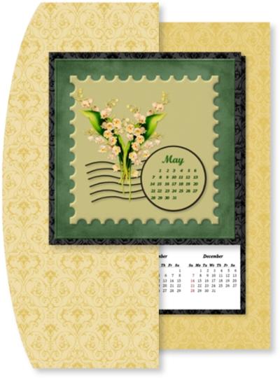 Flower of the month 2 Year Calendar Card Image-3