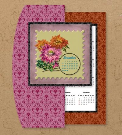 Flower of the month 2 Year Calendar Card Image-4