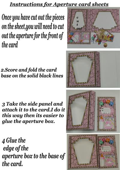 One sheet aperture card instructions Image