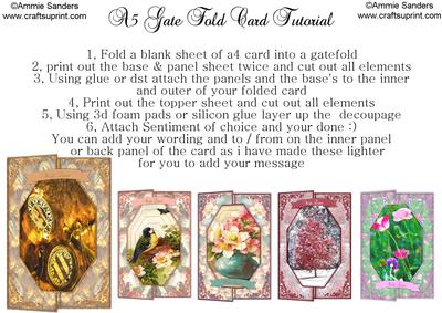 A5 Gate Fold Card Tutorial Image