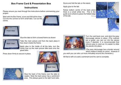 box frame card kit tutorial  PDF