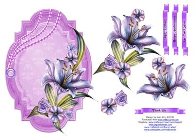 Instructions for my floral decoupage toppers Image